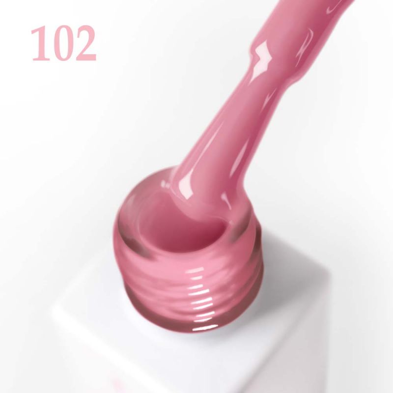 Гель-лак JOIA Vegan №102 (персиково-рожевий, емаль) 6 мл