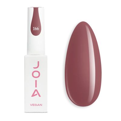 Гель-лак JOIA Vegan №166 (красно-розовый, эмаль) 6 мл