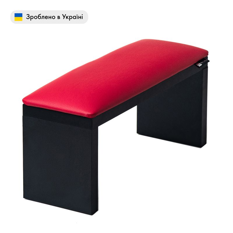 Підлокітник для манікюру Eco Stand Wood Red&Black (на чорних ніжках)