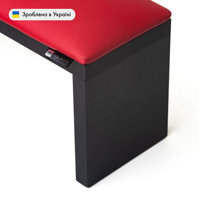 Подлокотник для маникюра Eco Stand Wood Red&Black (на черных ножках)