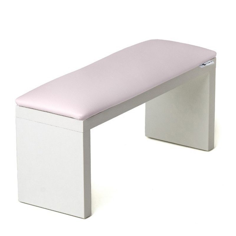 Подлокотник для маникюра Eco Stand Wood Pink&White (на белых ножках)