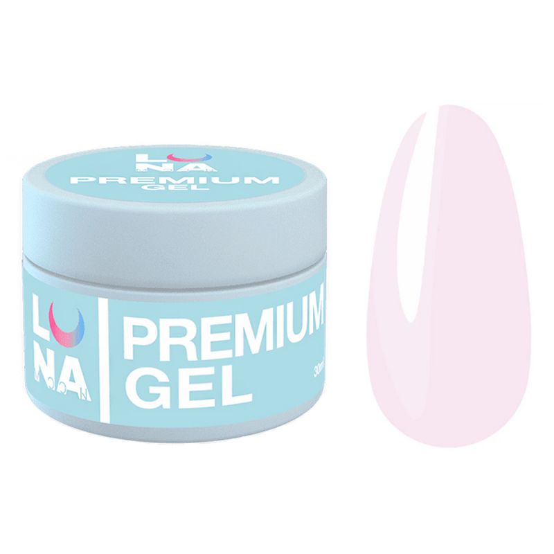 Гель для нарощування Luna Premium Gel №03 (блідо-рожевий) 30 мл