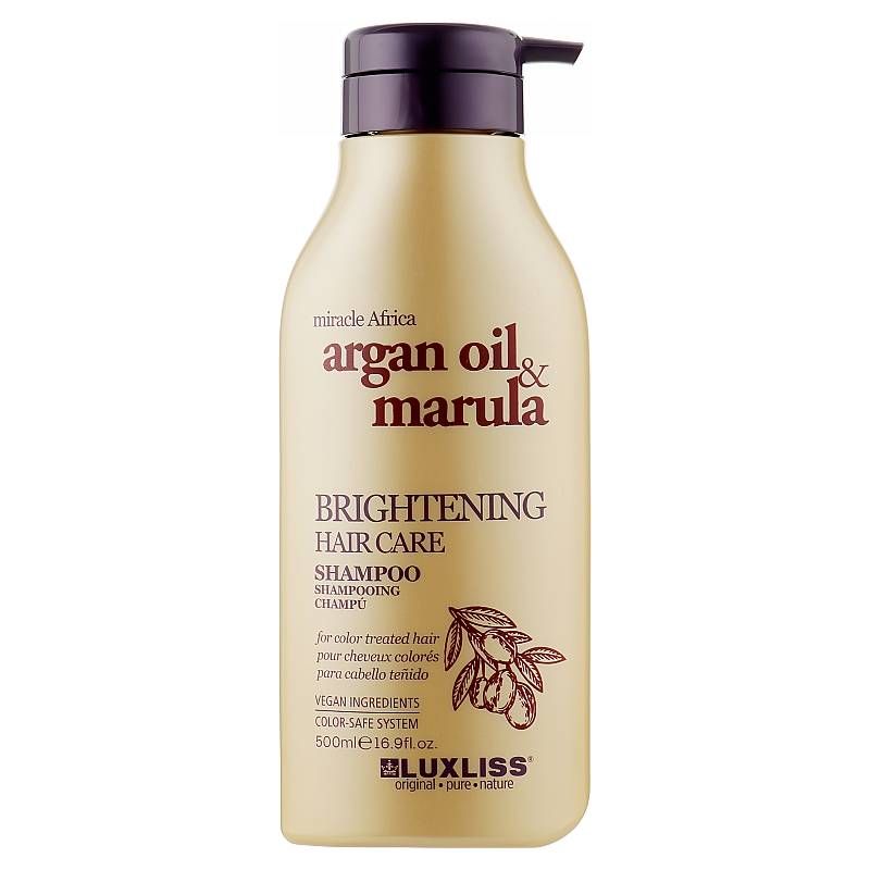 Шампунь для блеска волос Luxliss Brightening Hair Care Shampoo 500 мл