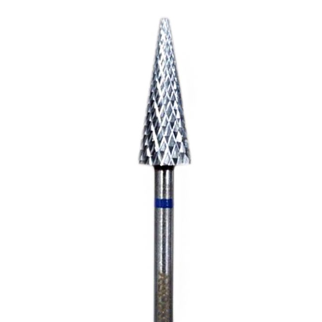 Фреза твердосплавная Shine Luxury C 3/32 Large Cone Конус (диаметр 6 мм, синяя)