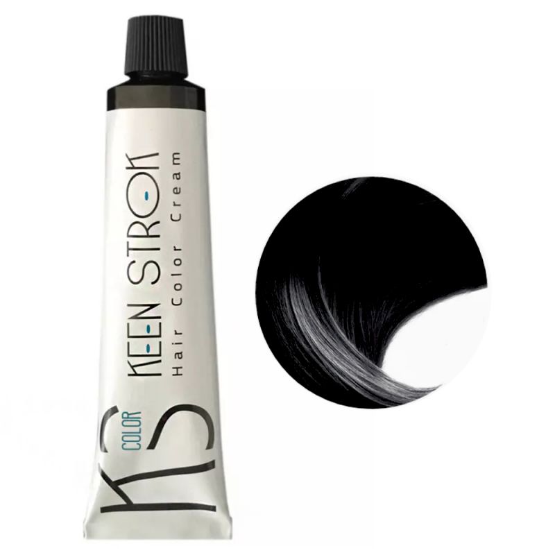Крем-фарба для волосся Keen Strok Hair Color Cream 1 (чорний) 100 мл