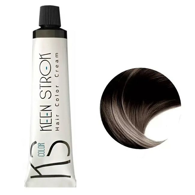 Крем-краска для волос Keen Strok Hair Color Cream 4 (коричневый) 100 мл