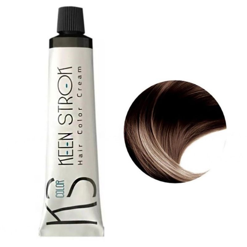 Крем-фарба для волосся Keen Strok Hair Color Cream 5.00 (насичений світло-коричневий) 100 мл