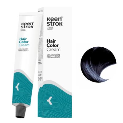 Крем-фарба для волосся Keen Strok Hair Color Cream 1.7 (синьо-чорний) 100 мл