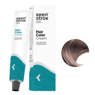 Крем-фарба для волосся Keen Strok Hair Color Cream 8.1 (попелястий світлий блонд) 100 мл