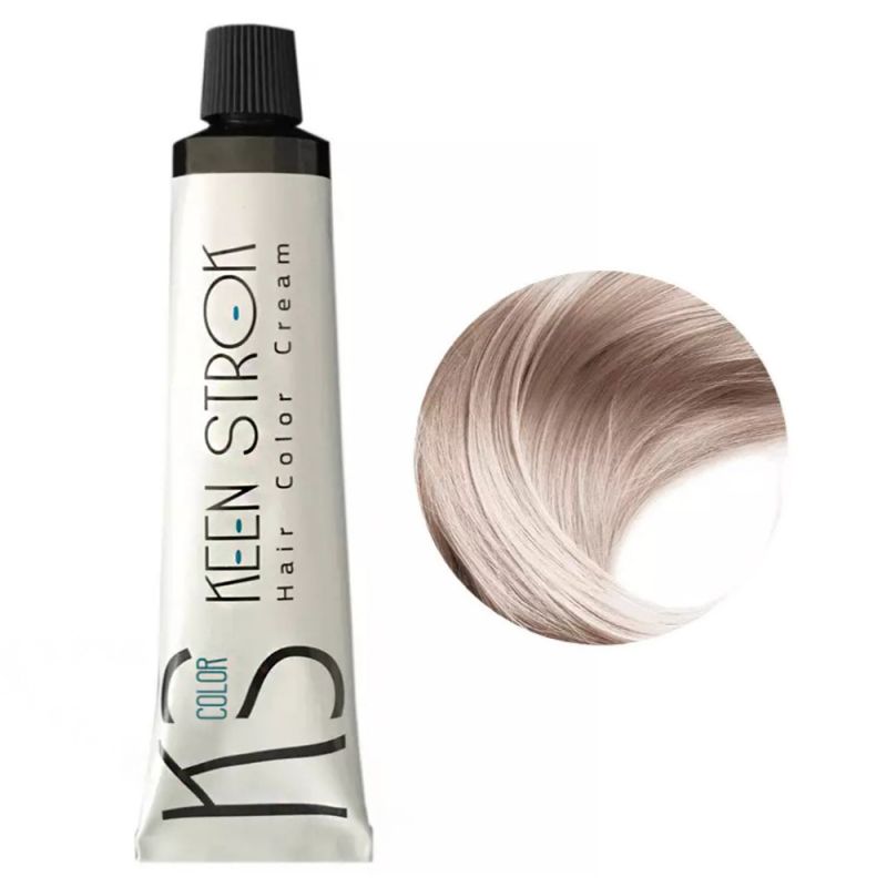Крем-краска для волос Keen Strok Hair Color Cream 9.1 (очень светлый пепельный блонд) 100 мл