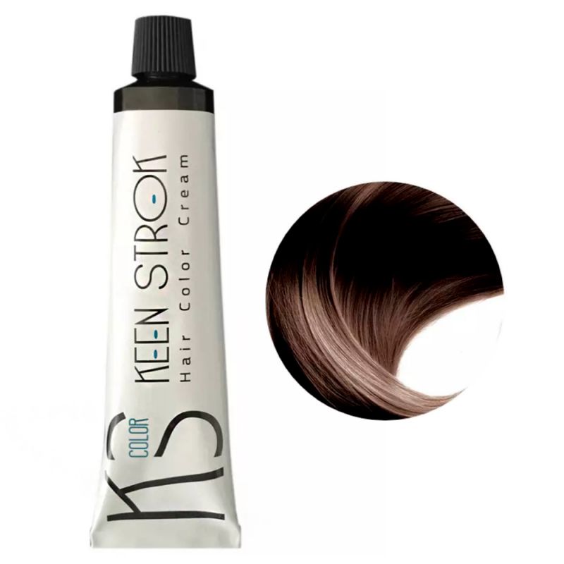 Крем-краска для волос Keen Strok Hair Color Cream 4.00 (интенсивный коричневый) 100 мл