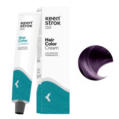 Крем-фарба для волосся Keen Strok Hair Color Cream 4.22 (інтенсивний фіолетово-коричневий) 100 мл