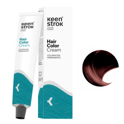 Крем-фарба для волосся Keen Strok Hair Color Cream 5.35 (світлий золотисто-коричневий махагон) 100 мл