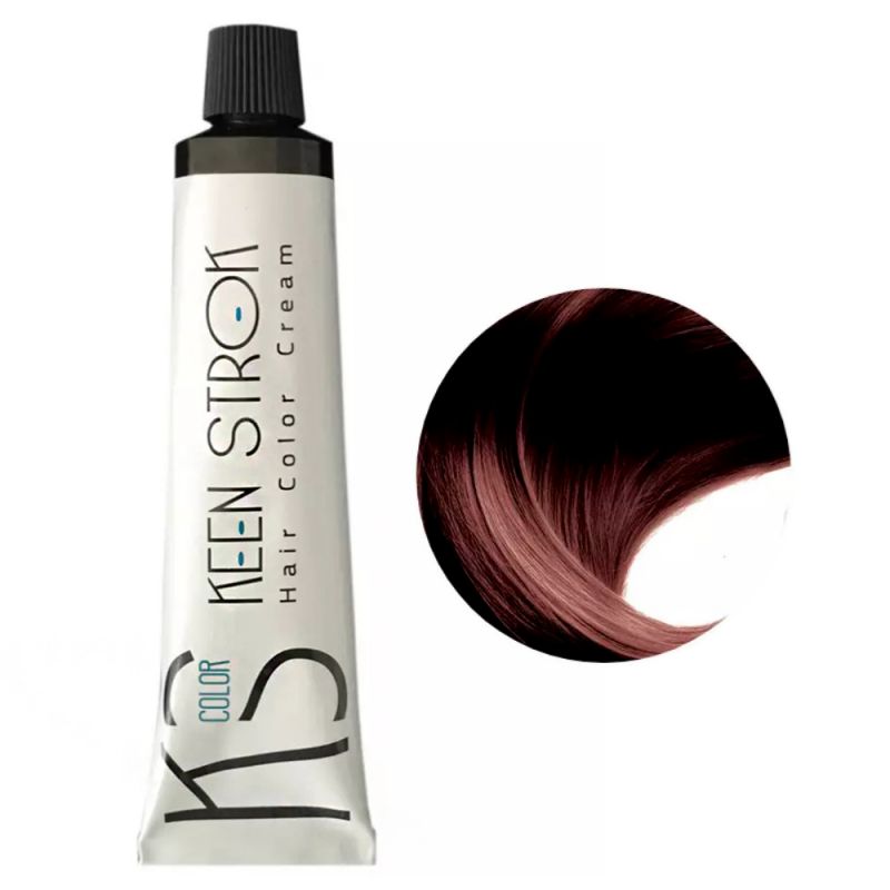 Крем-фарба для волосся Keen Strok Hair Color Cream 5.35 (світлий золотисто-коричневий махагон) 100 мл