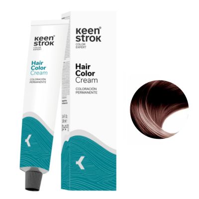 Крем-фарба для волосся Keen Strok Hair Color Cream 5.99 (насичений світлий шоколадно-коричневий) 100 мл