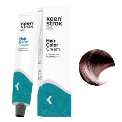 Крем-фарба для волосся Keen Strok Hair Color Cream 7.21 (перлинно-попелястий блонд) 100 мл