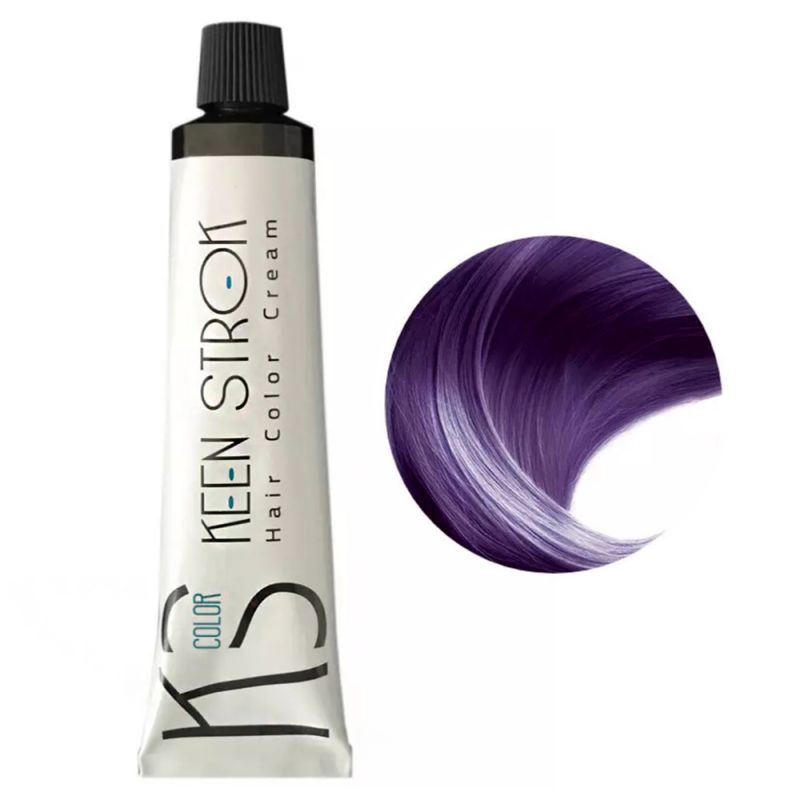Крем-краска для волос Keen Strok Hair Color Cream 7.22 (интенсивный фиолетовый блонд) 100 мл