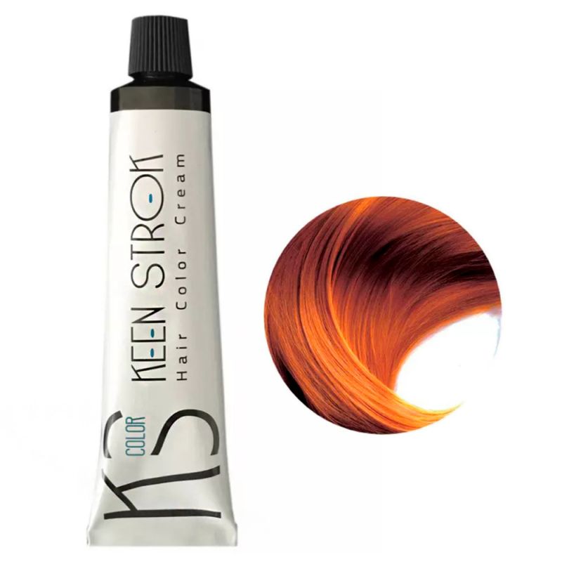 Крем-фарба для волосся Keen Strok Hair Color Cream 7.44 (насичений мідний блонд) 100 мл