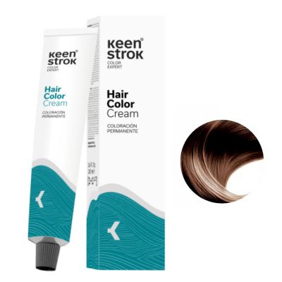 Крем-краска для волос Keen Strok Hair Color Cream 7.99 (насыщенный коричневый блонд) 100 мл