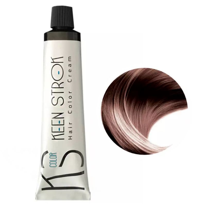 Крем-фарба для волосся Keen Strok Hair Color Cream 8.21 (світлий перлинно-попелястий блонд) 100 мл