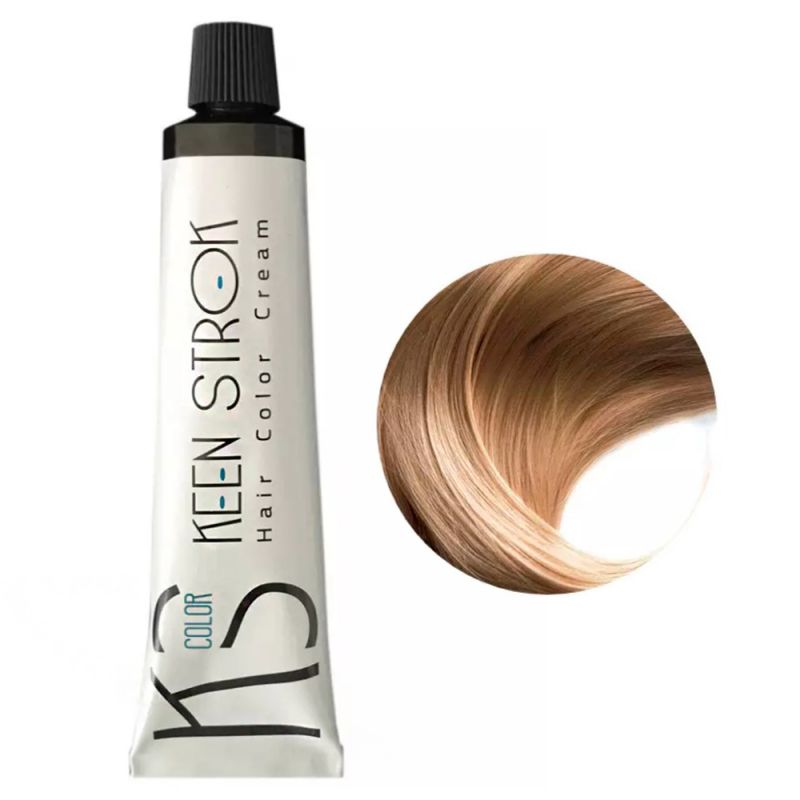 Крем-фарба для волосся Keen Strok Hair Color Cream 9.00 (насичений дуже світлий блонд) 100 мл