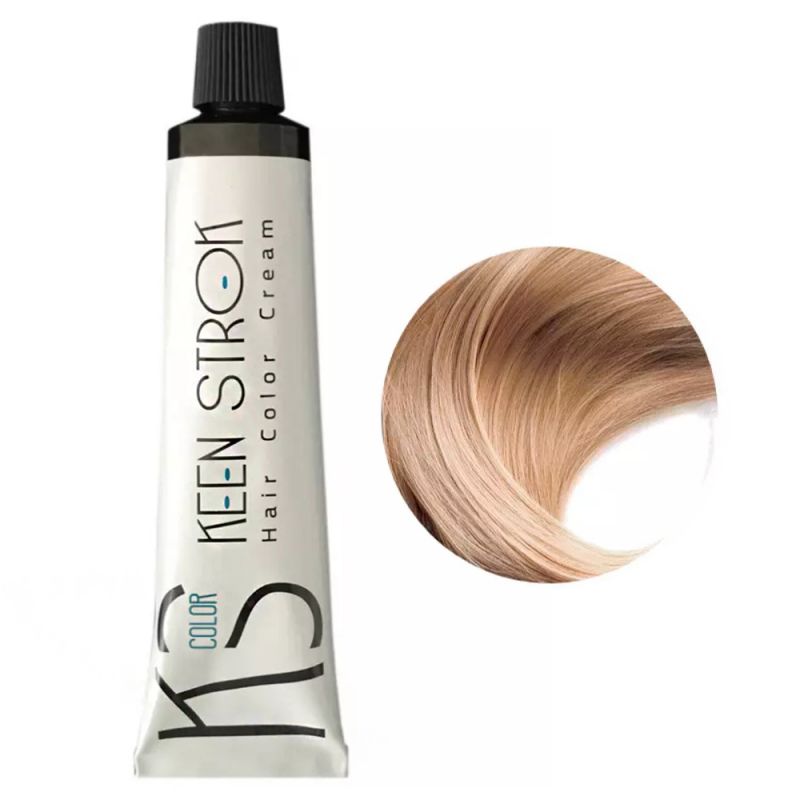 Крем-фарба для волосся Keen Strok Hair Color Cream 9.31 (дуже світлий золотисто-попелястий блонд) 100 мл