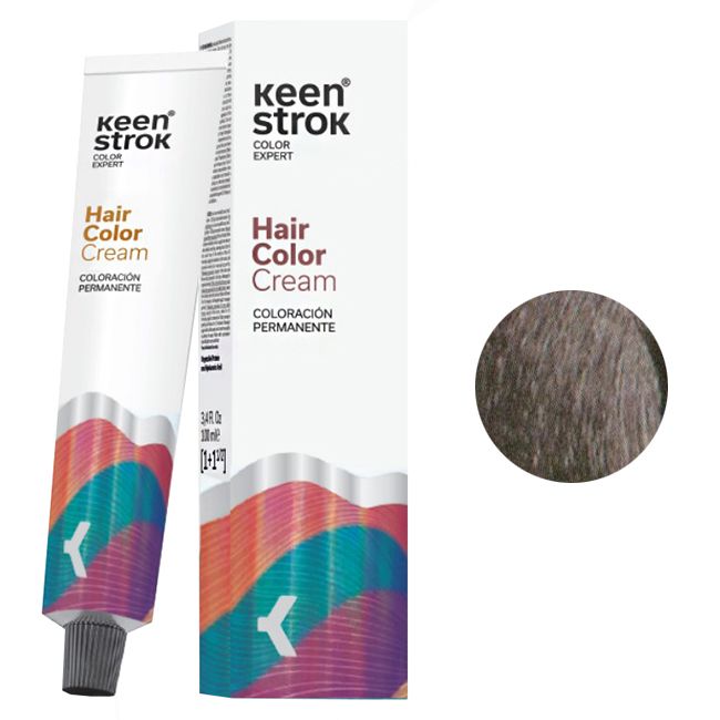 Крем-фарба для волосся Keen Strok Hair Color Cream 0.1 (сріблясто-попелястий мікстон) 100 мл