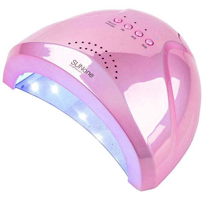 Лампа маникюрная SUNone Mirror LED-UV Pink 48 Вт