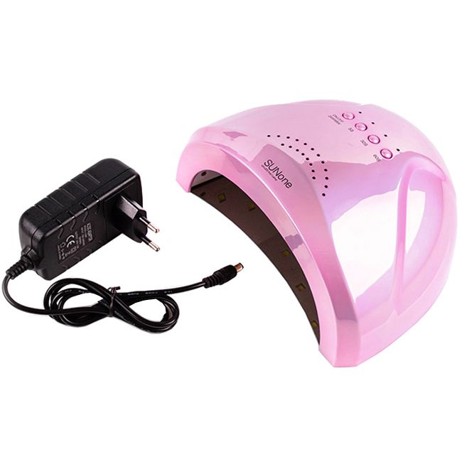 Лампа манікюрна SUNone Mirror LED-UV Pink 48 Вт