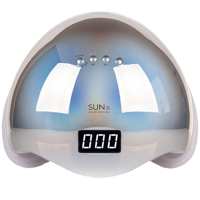 Лампа для манікюру SUN 5 Mirror LED-UV Silver 48 Вт