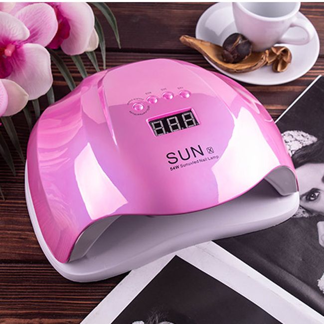 Лампа для нігтів Sun X Mirror LED-UV Pink 54 Вт