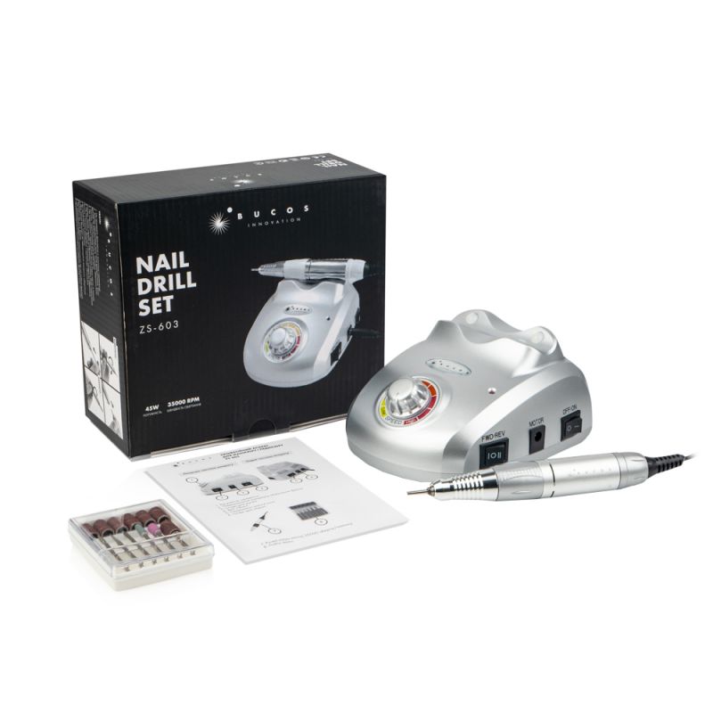 Фрезер для манікюру та педикюру Bucos Nail Drill ZS-603 Silver