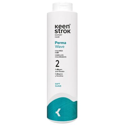 Емульсія для завивки тонкого та фарбованого волосся Keen Strok Permanent Emulsion Perma Wave №2 500 мл