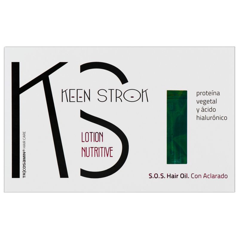 Лосьон для волос с гиалуроновой кислотой Keen Strok Lotion Nutritive S.O.S. Hair Oil 12x12 мл