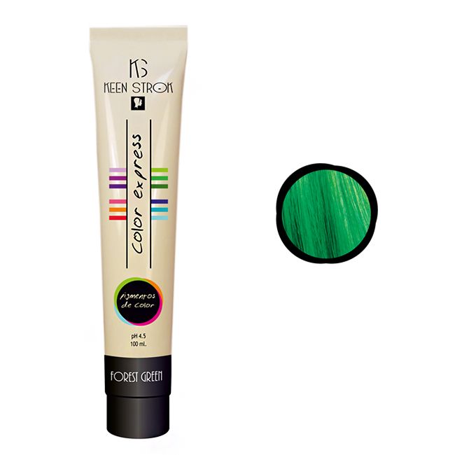 Фарба для волосся Ken Strok Color Express Pigmento Forest Green (зелений) 100 мл