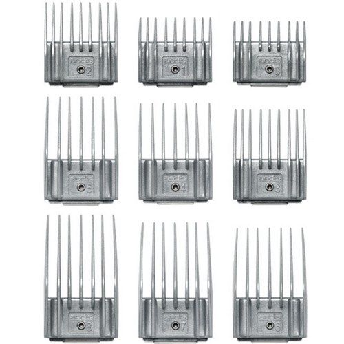 Набір насадок для машинки Andis 9-Piece Universal Attachment Comb Grey Set