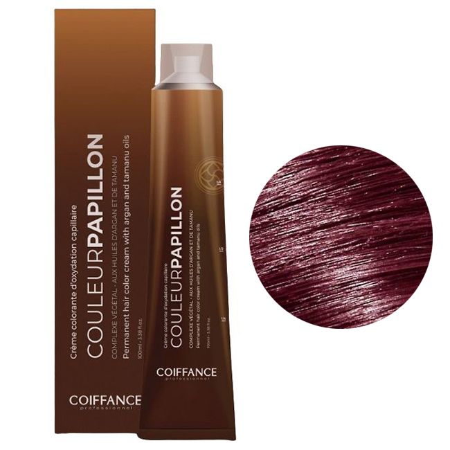 Крем-краска для волос Coiffance Color Papillon Care 4.26 (шатен фиолетово-красный) 100 мл