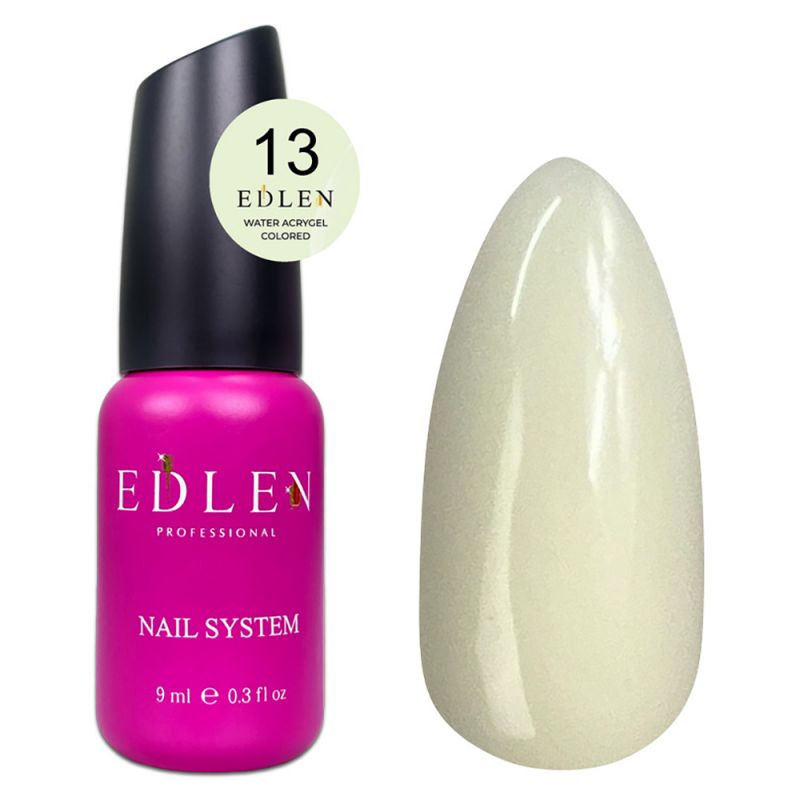 Акрил-гель для нігтів Edlen Water Acrygel Colored №13 (ванільний) 9 мл