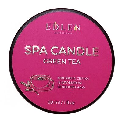 Массажная свеча Edlen Spa Candle Green Tea (зеленый чай) 30 мл