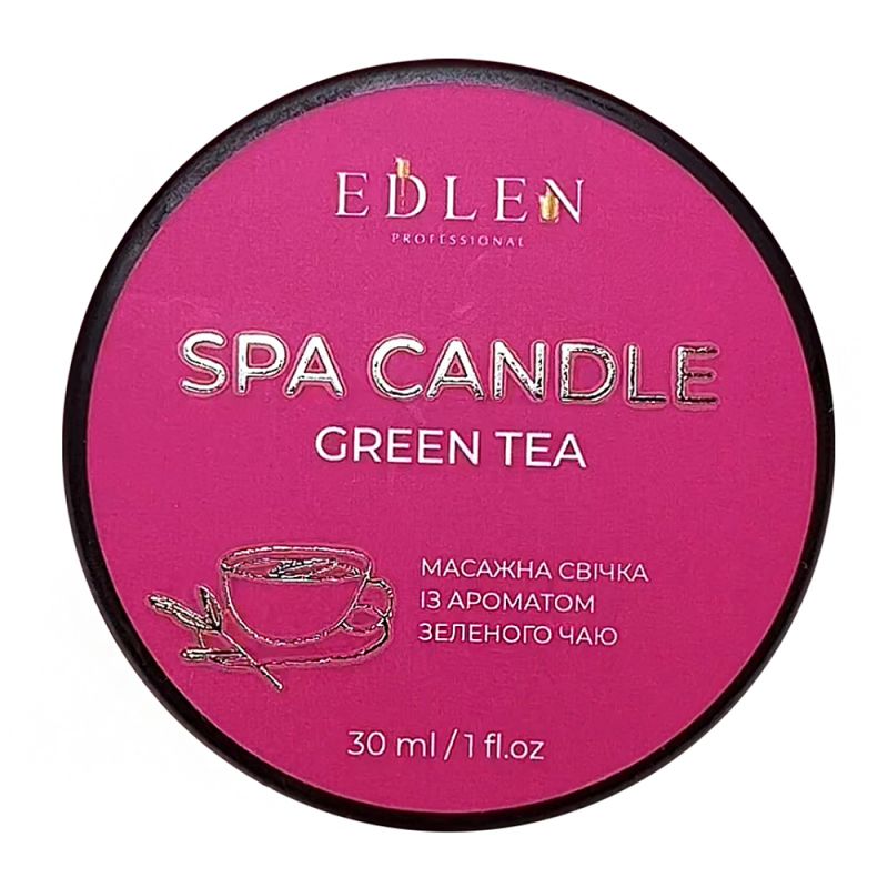 Масажна свічка Edlen Spa Candle Green Tea (зелений чай) 30 мл