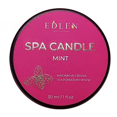 Массажная свеча Edlen Spa Candle Mint (мята) 30 мл