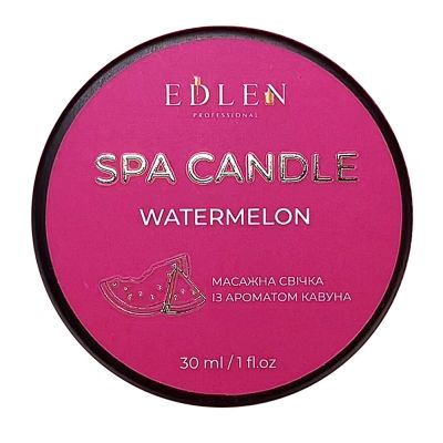 Массажная свеча Edlen Spa Candle Watermelon (арбуз) 30 мл