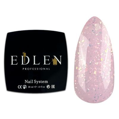 Камуфлююча база EdLen Cover Base Shimmer №65 (рожевий з кольоровою слюдою) 30 мл