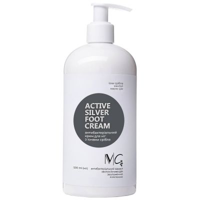 Крем для ног антибактериальный MG Active Silver Foot Cream (с ионами серебра) 500 мл