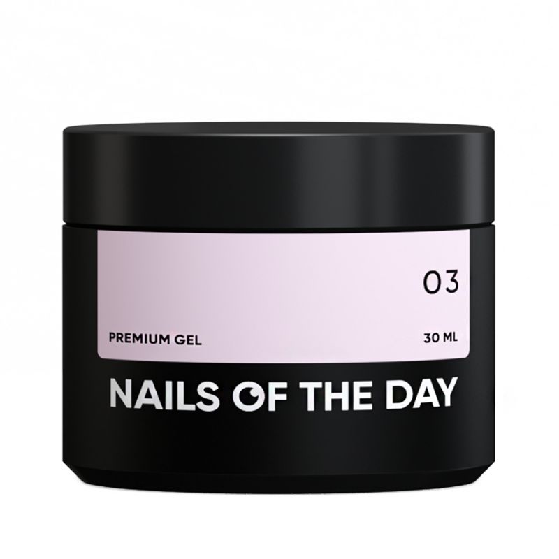 Будівельний гель Nails Of The Day Premium Gel №03 (молочно-рожевий) 30 мл