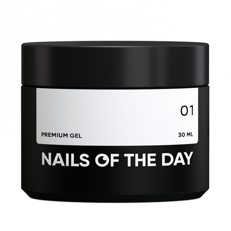 Строительный гель Nails Of The Day Premium Gel №01 (молочно-белый) 30 мл