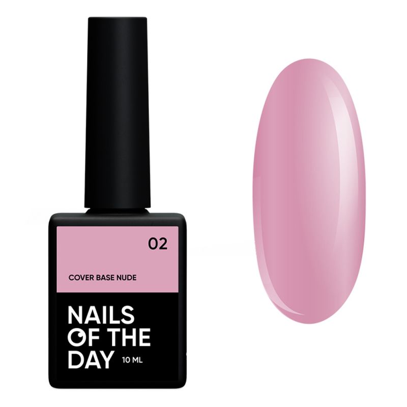 Камуфлююча база Nails Of The Day Cover Nude Base №02 (світло-рожевий) 10 мл