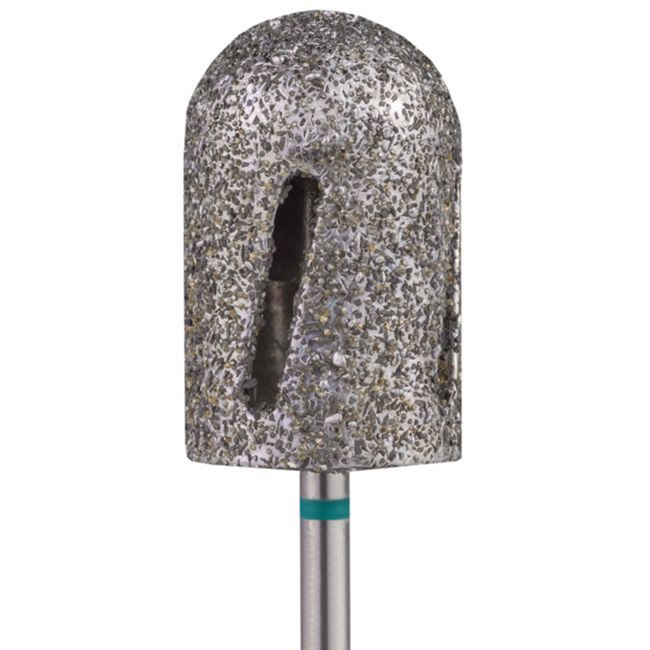 Насадка алмазная для педикюра Twister 488013 (диаметр 13 мм, зеленая)