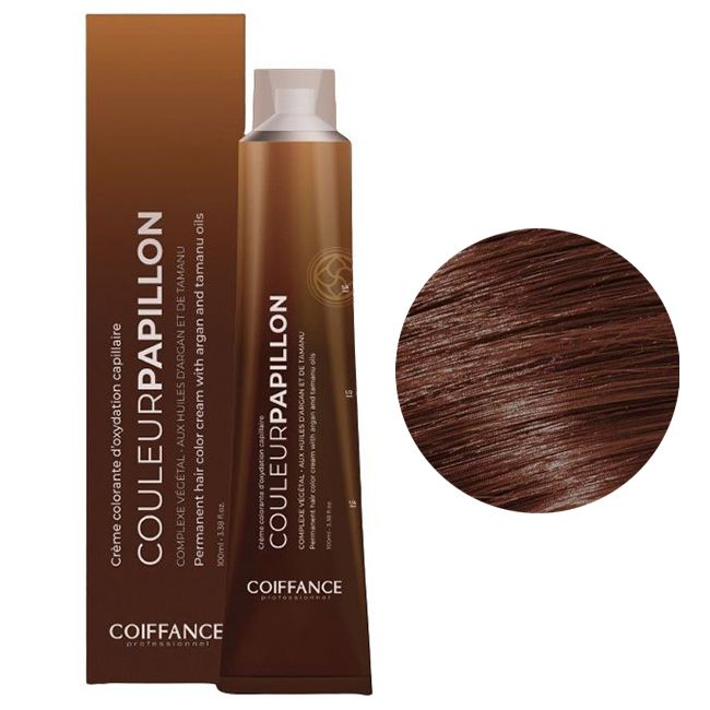 Крем-краска для волос Coiffance Color Papillon Care 5.52 (светлый шатен фиолетово-махагоновый) 100 мл