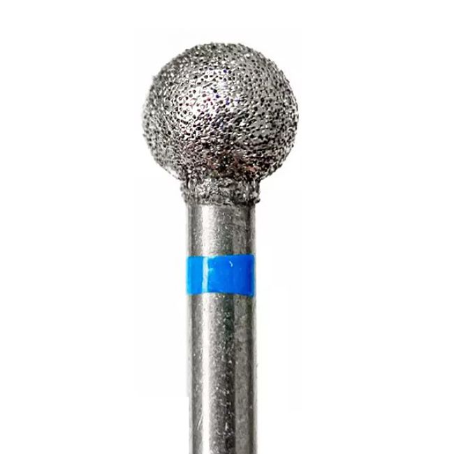 Фреза алмазна Shine Luxury 50B №11 Куля (діаметр 5 мм, синя)